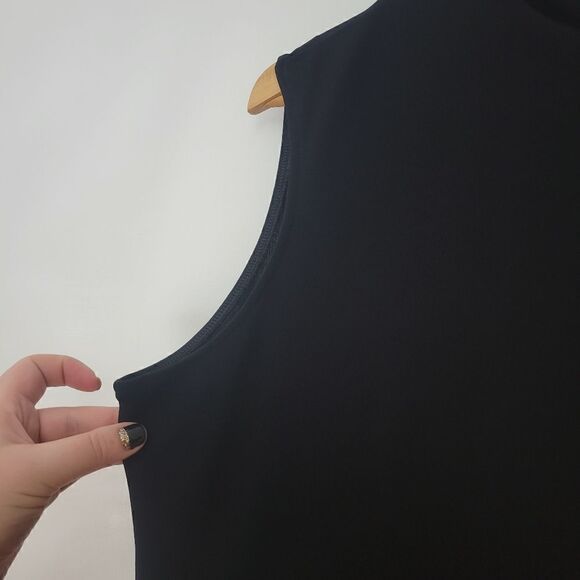 Anne Klein Black Slinky Sleeveless Top - Picture 3 of 10